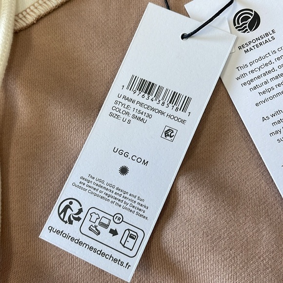 UGG  All Gender Raini Piecework Hoodie - Picture 11 of 16